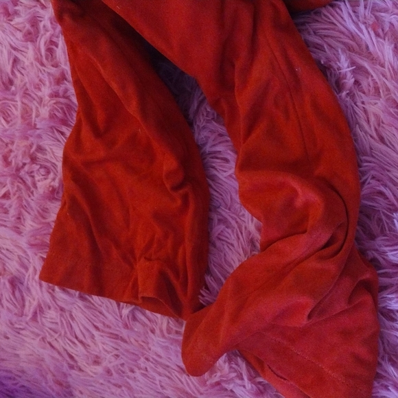 Inc Red Sock Over The Knee Boots - Picture 5 of 9